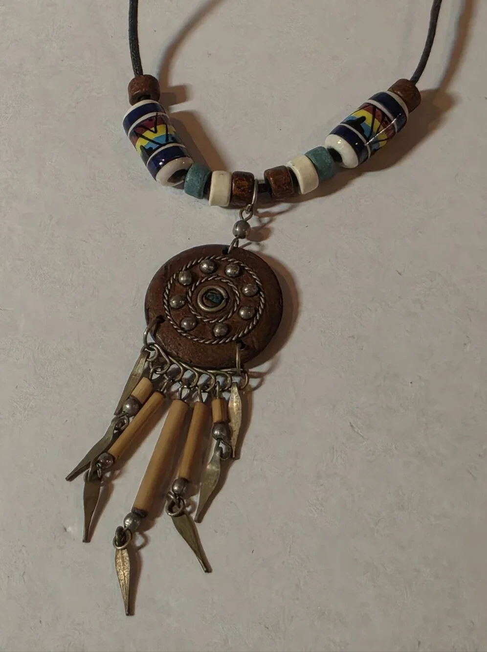 Bohemian Long Beaded Ethnic Necklace